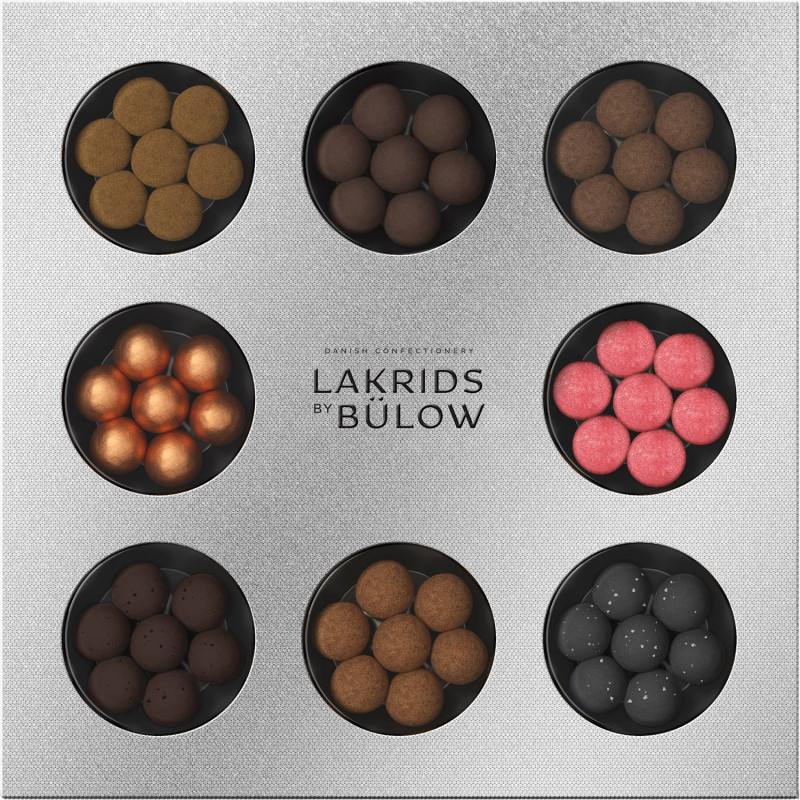Winter 2022 Selection Box (375 gram) fra Lakrids by Bülow - 8 forskellige varianter i gaveæske