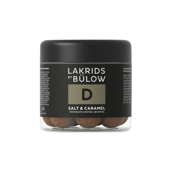 D - Salt & Caramel (125 gram) lille bøtte med lakridskugler fra Lakrids by Bülow