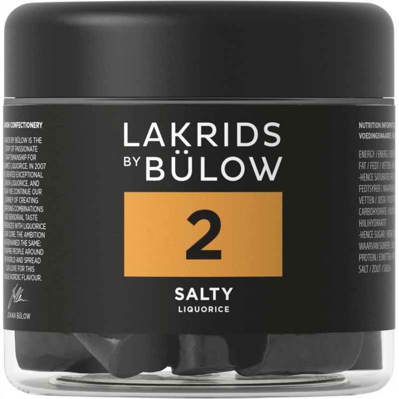 Nr. 2 - Salt Lakrids (150 gram) i lille bøtte fra Lakrids by Bülow