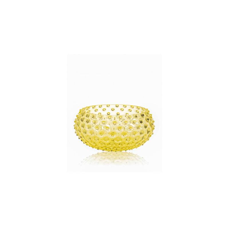 Hobnail Tapas skål (Ø: 23 cm) i citron gul fra Anna von Lipa