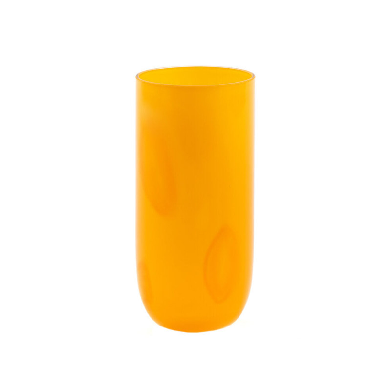 Flow Longdrink glas (400 ml) i orange med prikker fra Kodanska