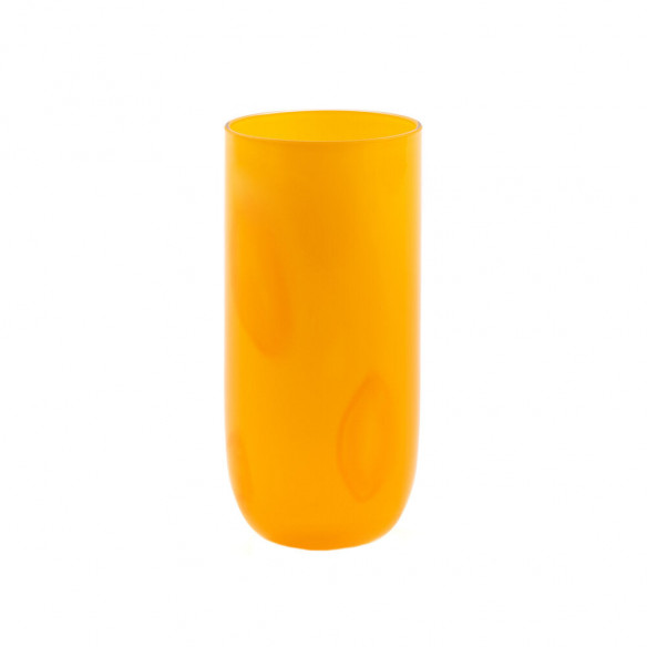 Flow Longdrink glas (400 ml) i orange med prikker fra Kodanska