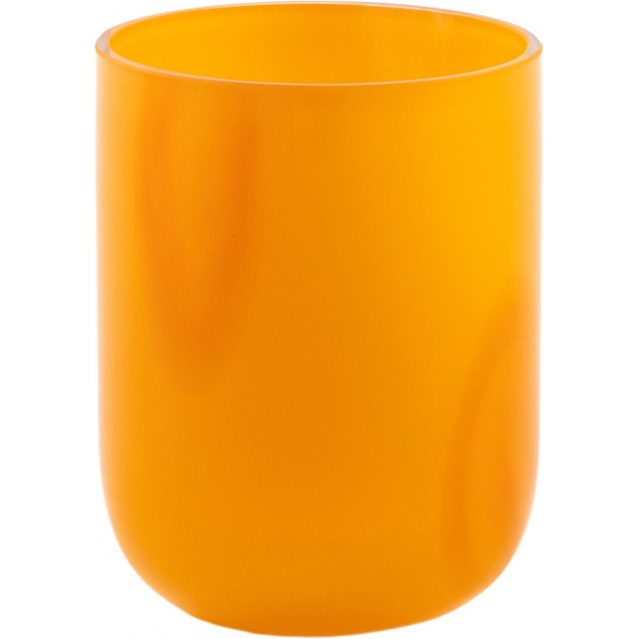 Flow glas (250 ml) i Orange med prikker fra Kodanska