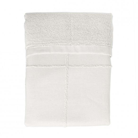 Calm hverdagshåndklæde (40 x 70 cm) i hvid fra The Organic Company