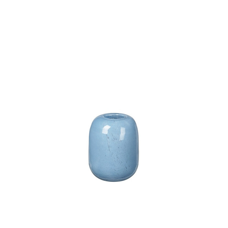 Kai mundblæst vase (H: 10 cm) i lyseblå fra Broste Copenhagen
