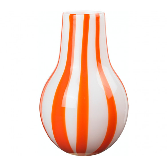 Ada Stripe vase (H: 37 cm) i Pumpkin Orange fra Broste Copenhagen