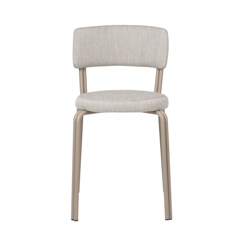 Oda spisebordsstol i grå stof og beige ben fra Broste Copenhagen