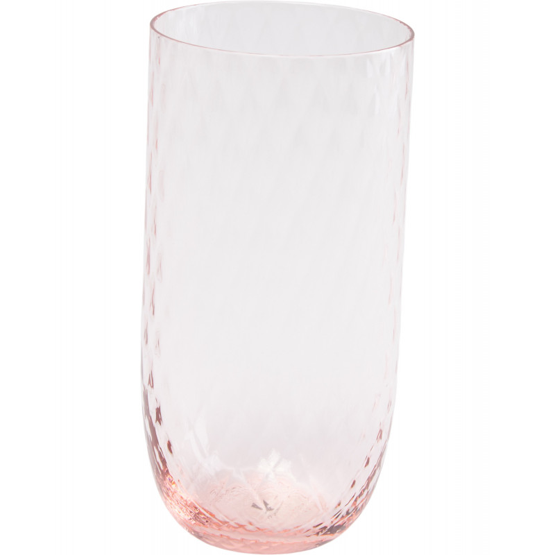 Harlequin long drink glas (450 ml) i rosa fra Anna von Lipa