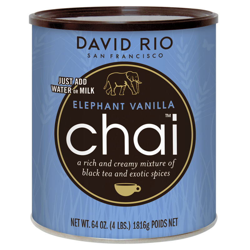 Elephant Vanilla chai (1816 gram) i dåse fra David Rio