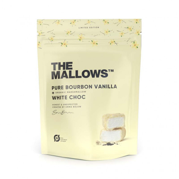 Pure Bourbon Vanilla skumfiduser (90 gram) fra The Mallows