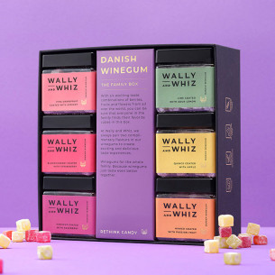 The Family Box gaveæske med 8 æsker vingummi fra Wally and Whiz