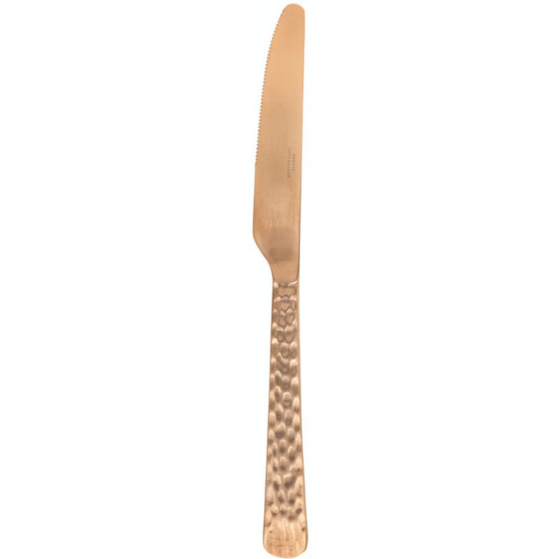 Hune kniv (L: 23,5 cm) i Copper Hammered look fra Broste Copenhagen