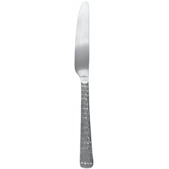 Hune kniv (L: 23,5 cm) i brushed satin hammered look fra Broste Copenhagen
