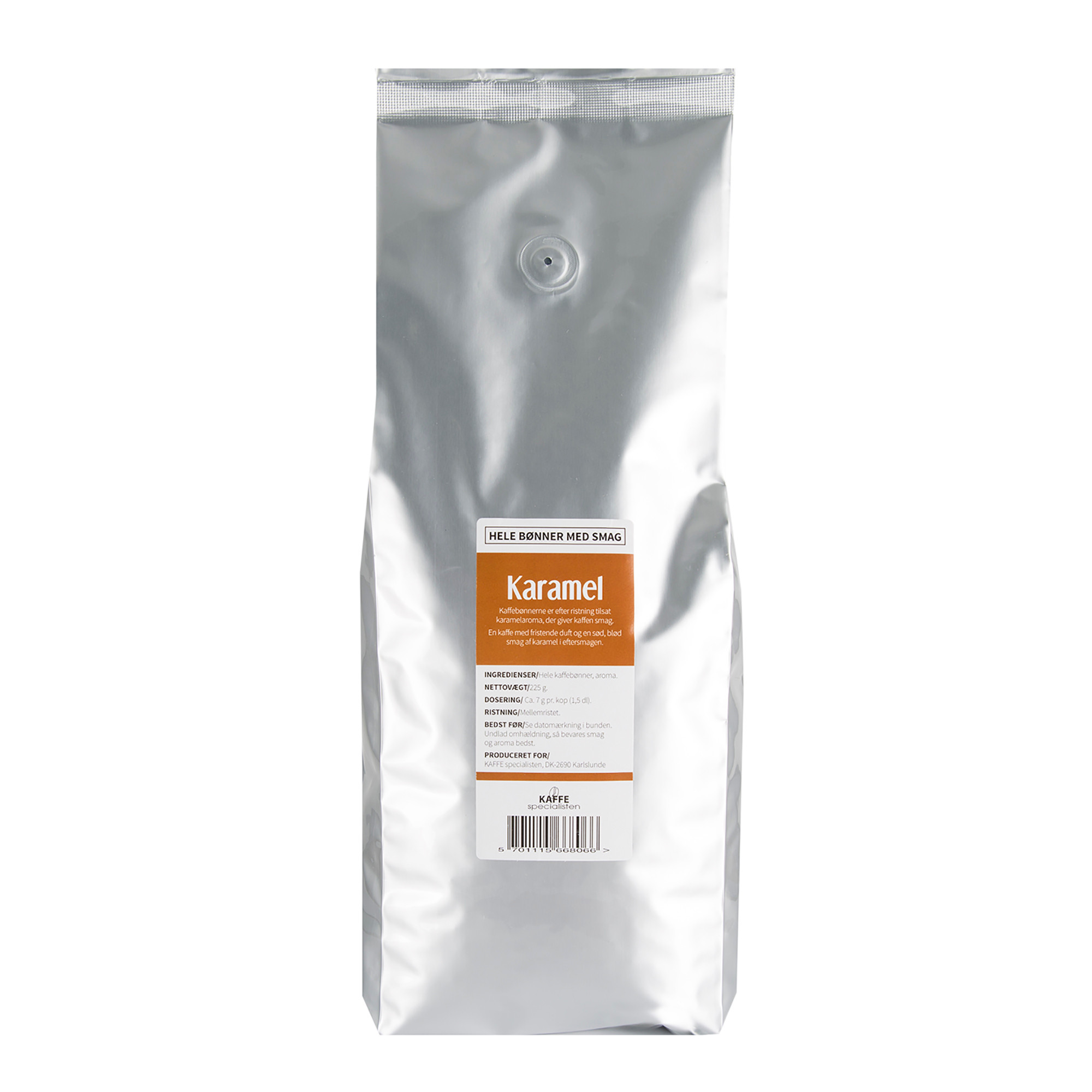 Kaffebønner - Karamel smag, 1 kg