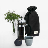 Bomulds Kaffehætte, black - The Organic Company