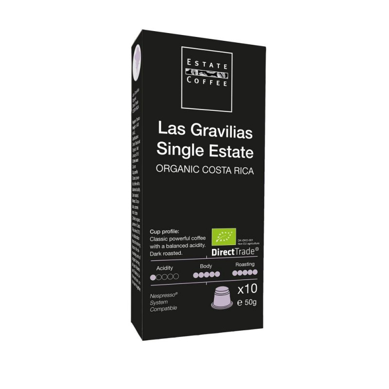 Las Gravilias kaffekapsler (10 stk) fra Estate Coffee