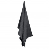 BIG WAFFLE badehåndklæde, dark grey fra The Organic Company.
