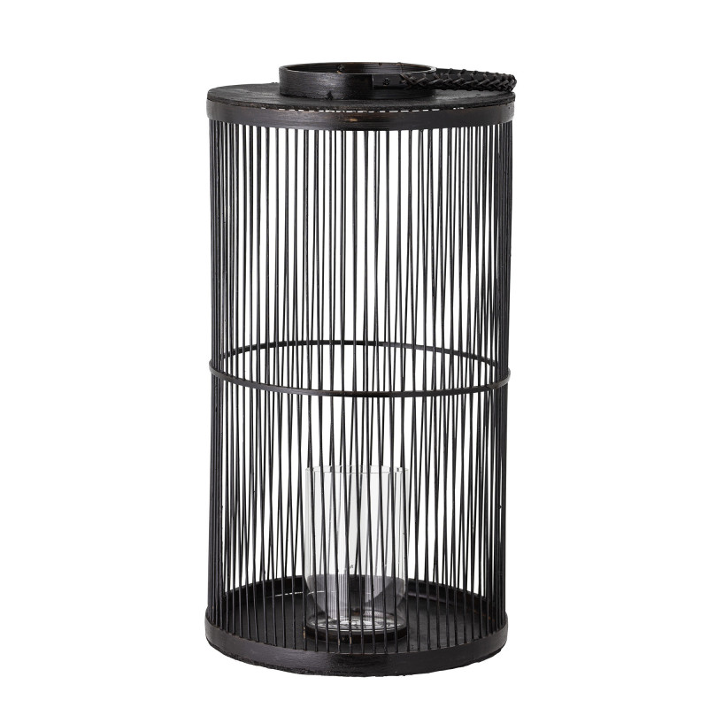 Effie lanternen i sort bambus