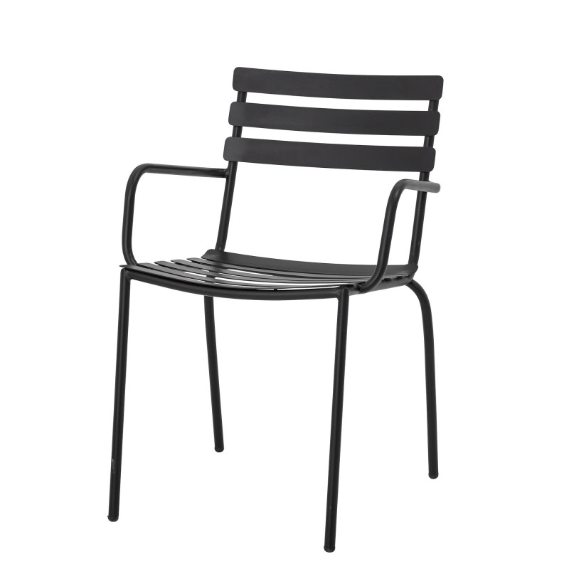 Monsi stol fra Bloomingville i sort jern er dekorativ og god at sidde i