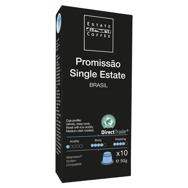 Promissão Brasil kaffekapsler (10 stk) fra Estate Coffee