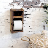 Super smukt møbel til badeværelset. Toiletpapirholder af murstensfom, som egner sig til, at hænge på væggen. Chic Antique