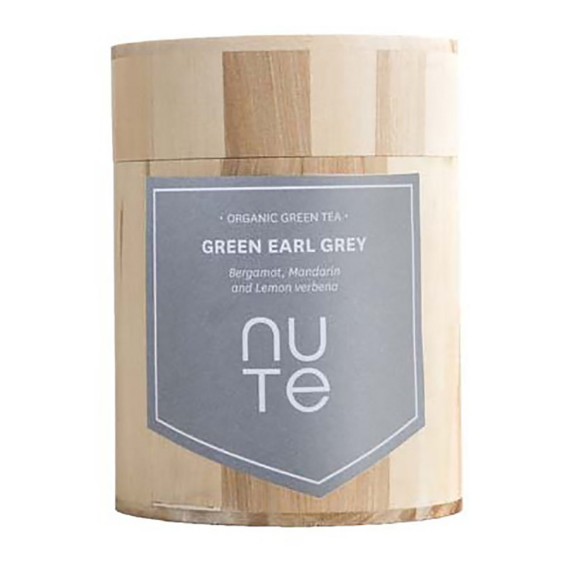 Green Earl Grey fra NUTE - 100 gram i trædåse