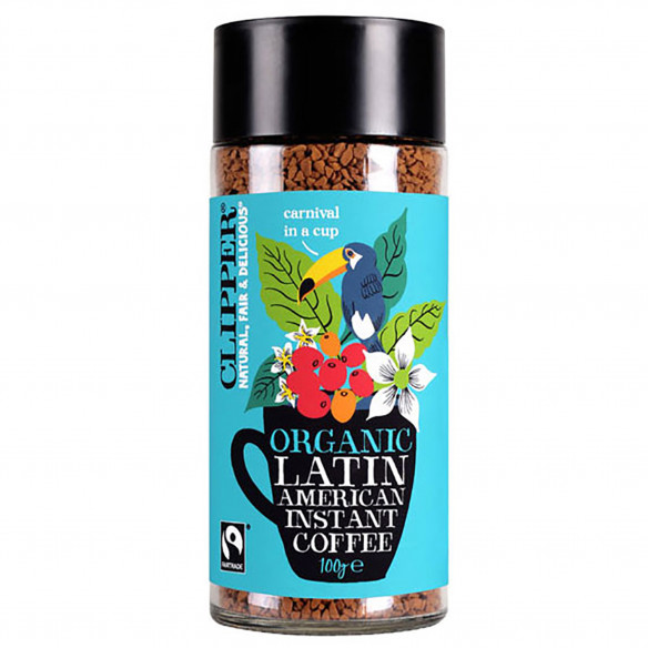 Organic Latin American instant kaffe fra Clipper