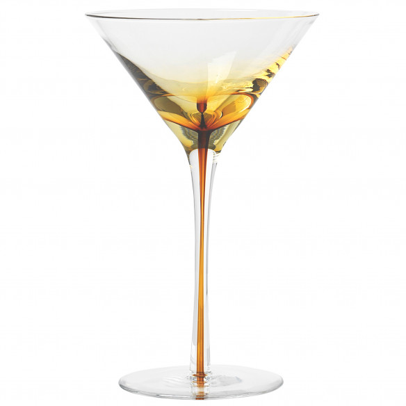 4 Stk. Amber Martini Glas Fra Broste Copenhagen