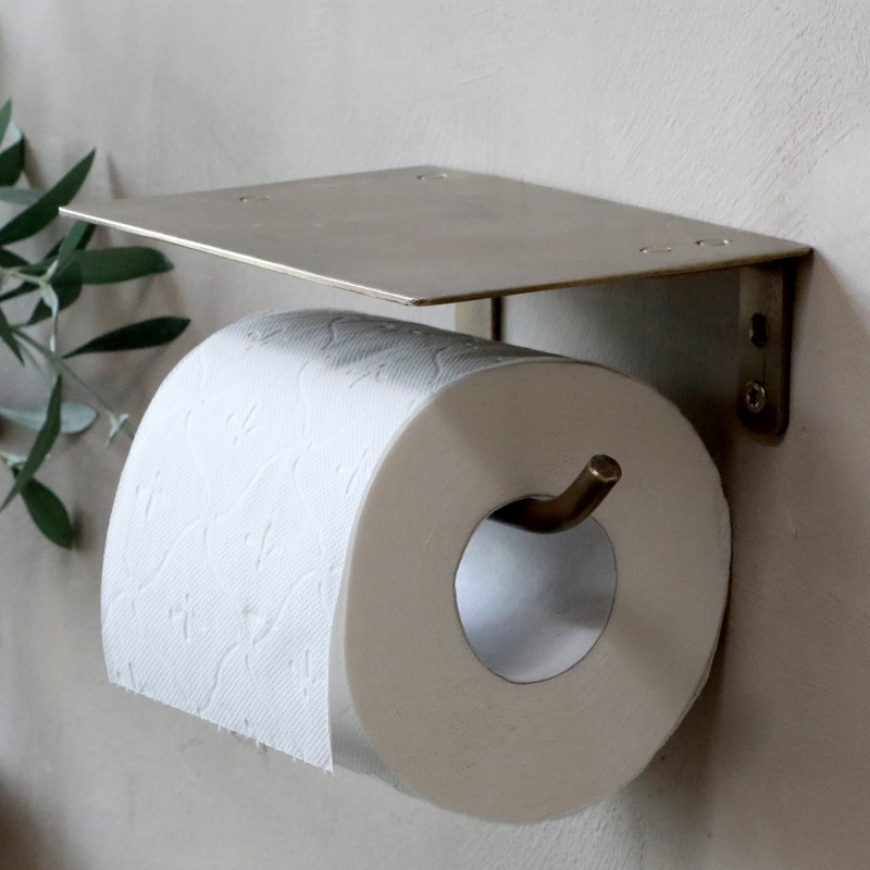 Super fin toiletrulleholder fra Chic Antique i messing